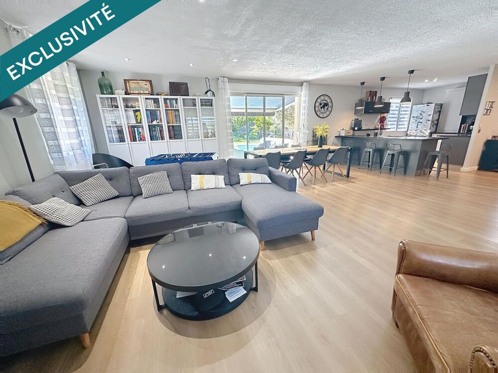Maison de 135 m2 , 4 chambres , sous-sol , piscine