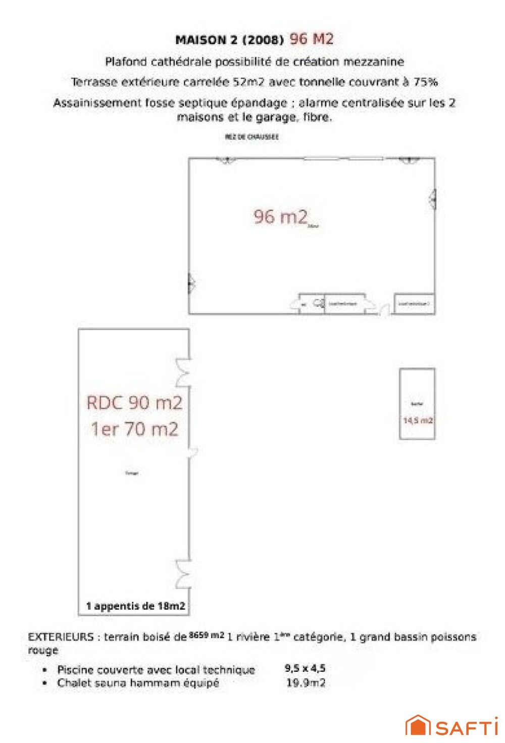 Grands espaces en pleine nature ! 8659 m2 ou 13092m2