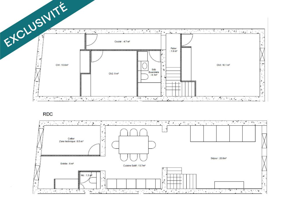 Vente Appartement Plateau à aménager selon envies et besoin Heyrieux
