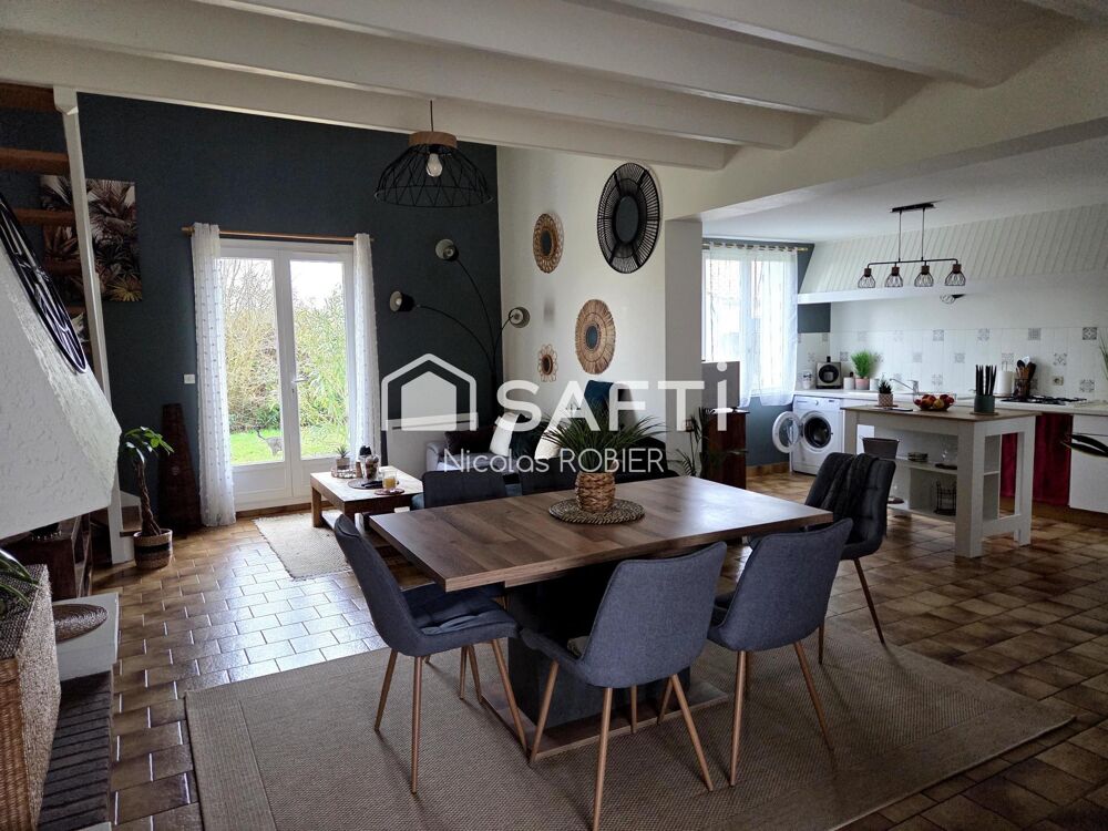 Vente Maison LUMINEUX PLAIN PIED TROIS CHAMBRES JARDIN GARAGE ! Chauray