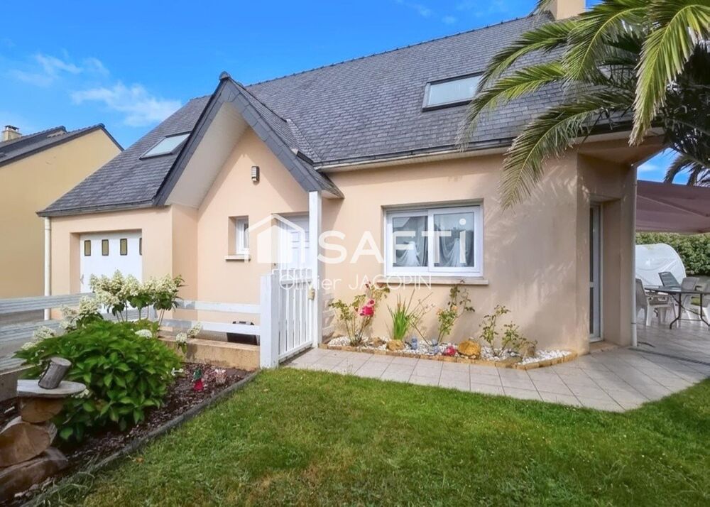 Vente Maison Bourg-Blanc – 5 chambres, vie de plain-pied, jardin sans vis-à-vis et terrasse plein sud ! Bourg-blanc