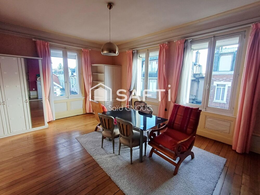 Appartement 83 m²  centre-ville Saint-Quentin  lumineux - stationnement gratuit