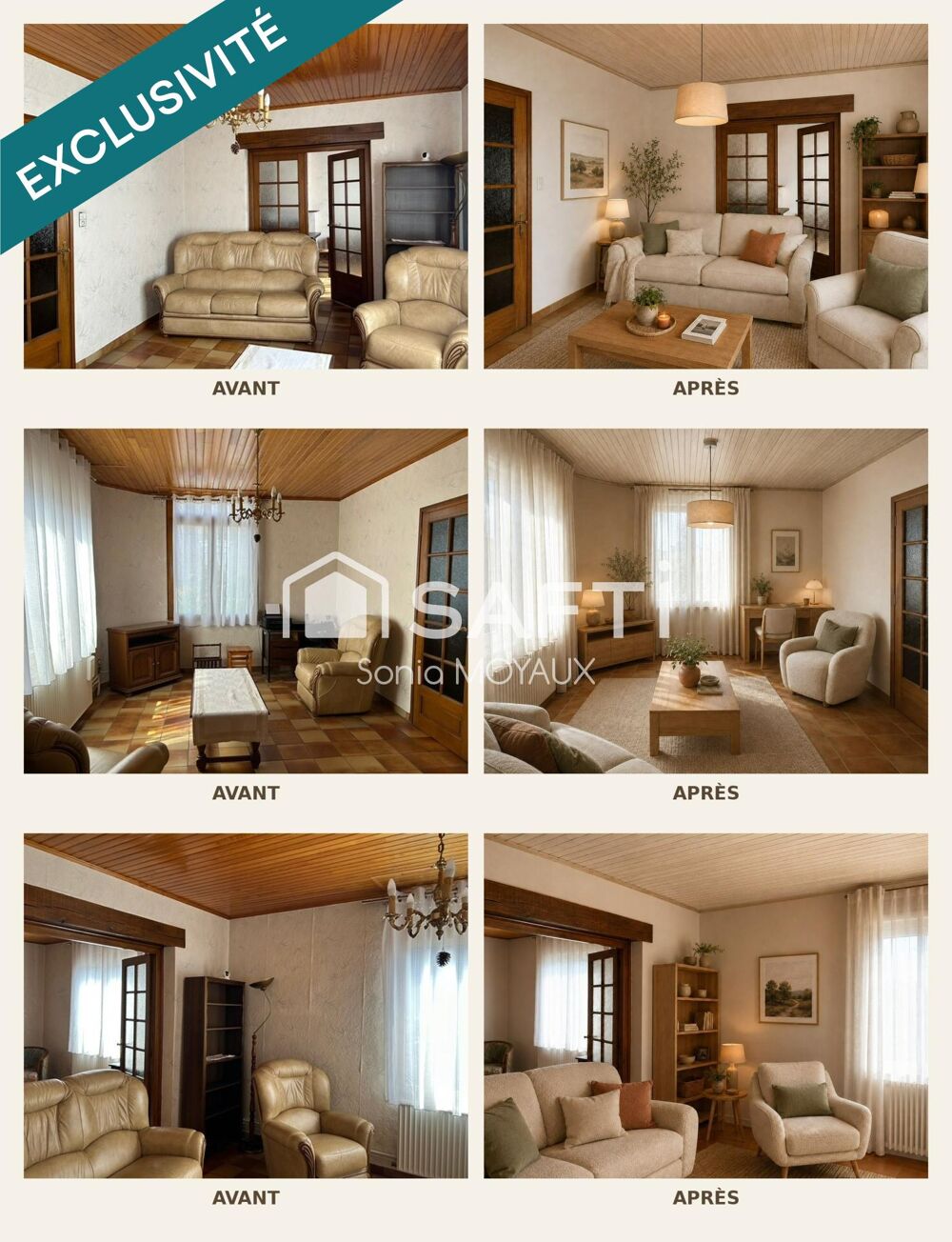 3 CHAMBRES / JARDIN / GARAGE