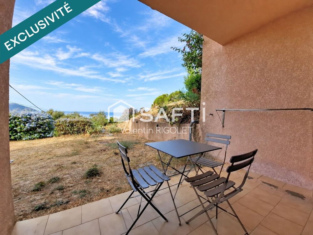 Studio Meublé 27m², Vue Mer,Terrasse rez-de-jardin