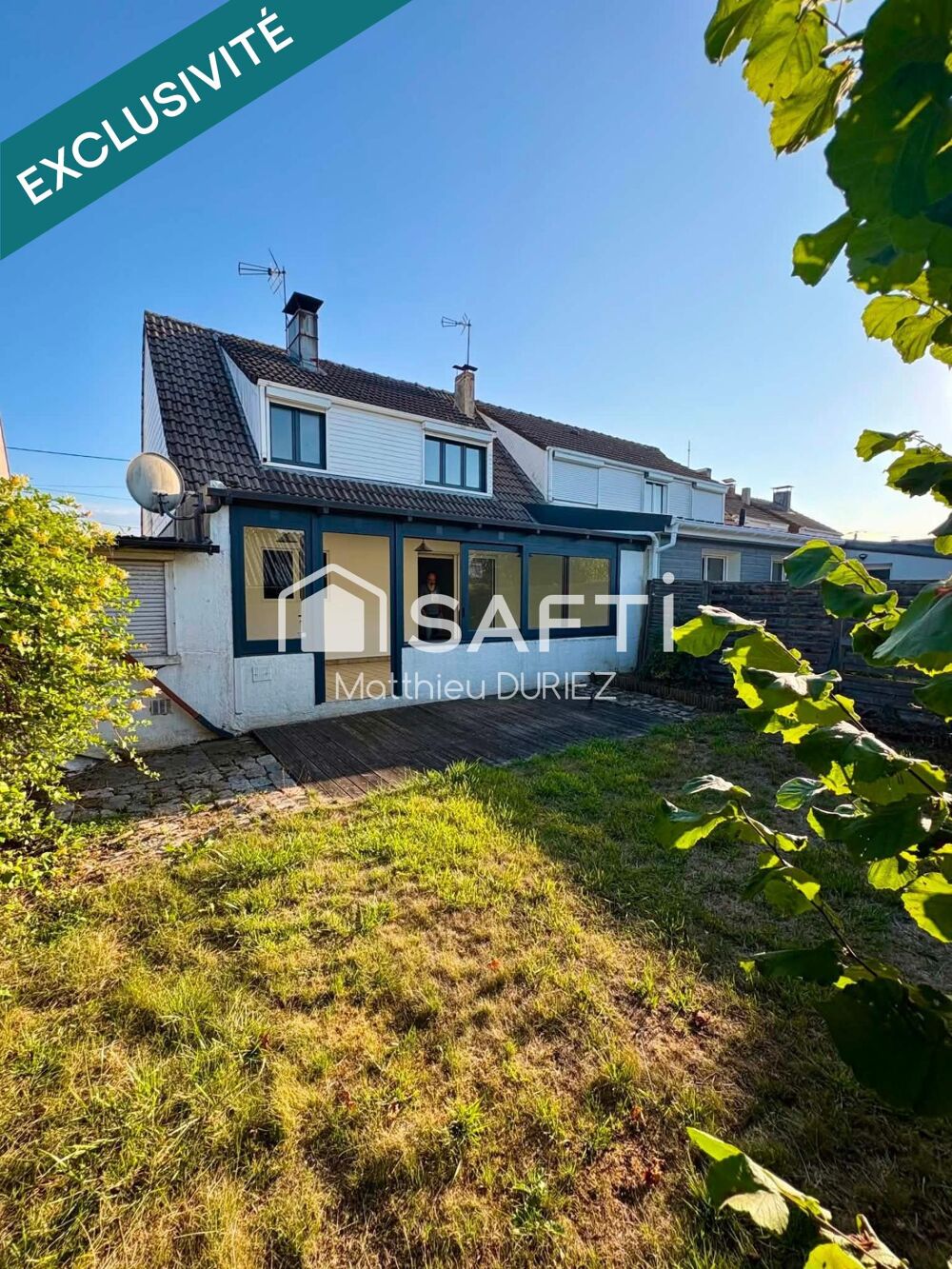 MAISON SEMI-INDIVIDUELLE STEENE 115 m² JARDIN GGE