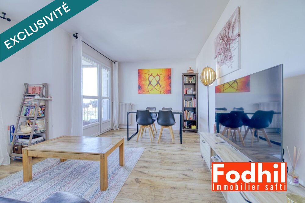 Appartement 4 pièces de 75 m² avec cave et parking en sous-sol.