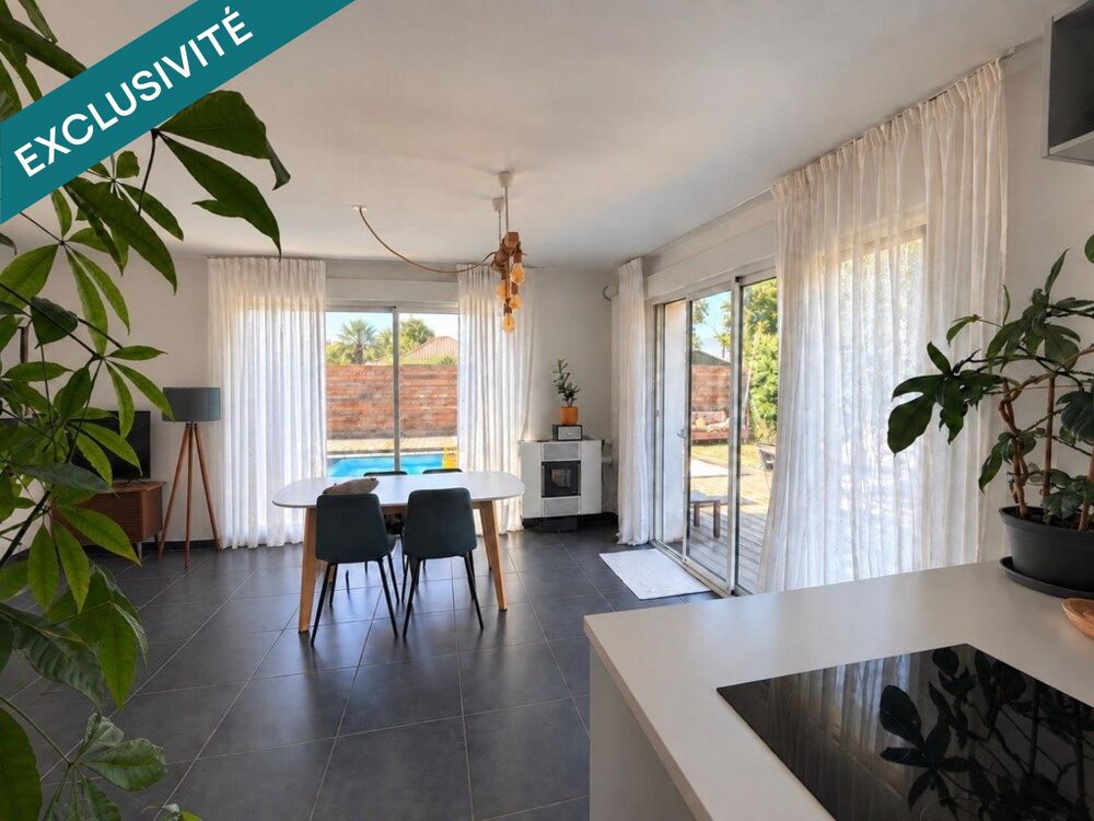 Maison 4 chambres avec piscine et garage
