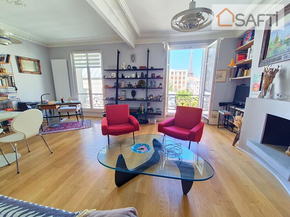 Vente Appartement Gros Caillou - 4ème étage sur 5 - Vue Tour Eiffel. Paris 7