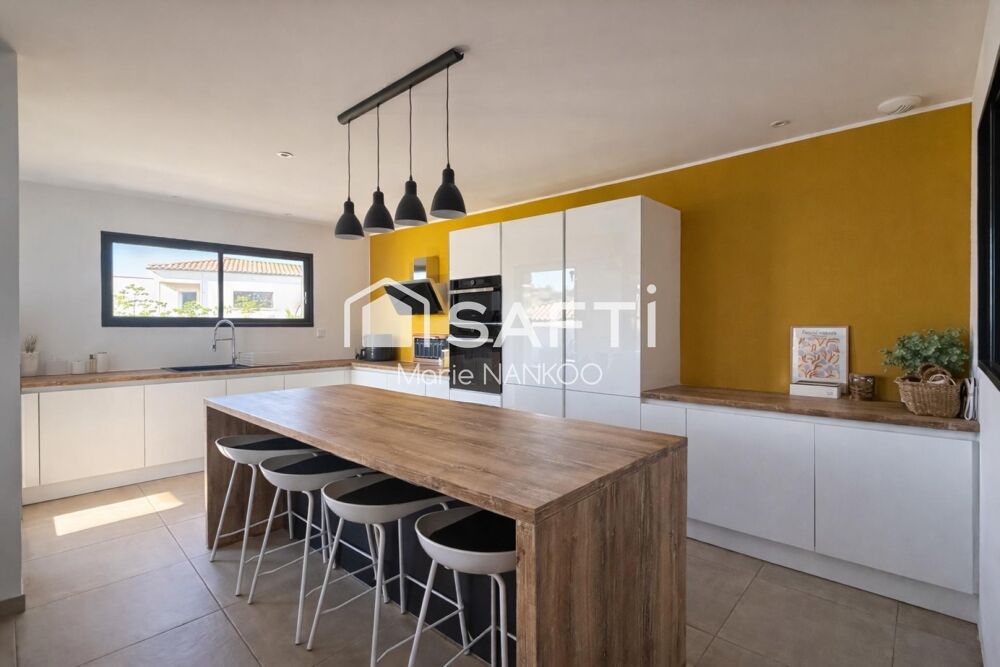 À Palaja, villa contemporaine de plain-pied (2020) au calme, proche Carcassonne, offrant confort moderne, belle luminosité et ja