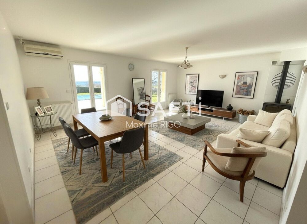Villa plain pied 6 pièces sur les côteaux avec vue