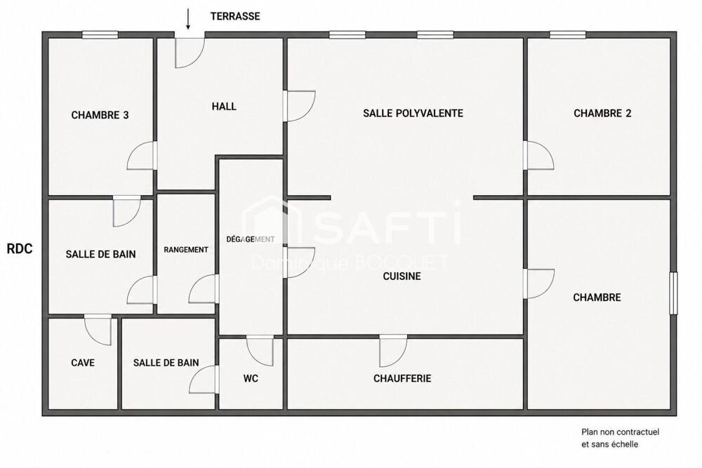 Vente Appartement Rare à Villard-de-Lans – Appartement de 154 m² avec terrasse de 300 m² dans un chalet de montagne, à 5 mn du centre. Villard-de-lans