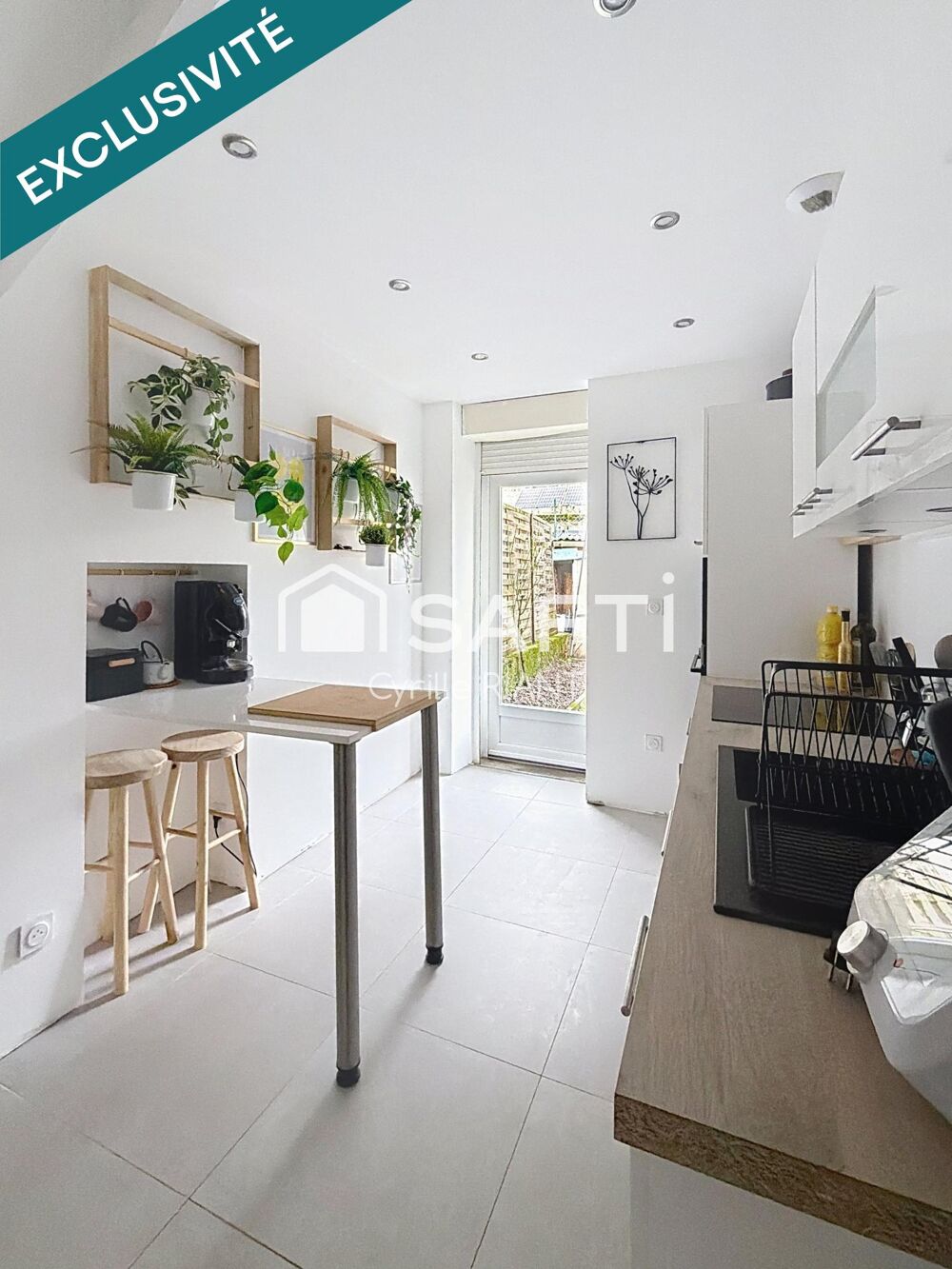 Maison de ville rénovée 113 m² avec jardin