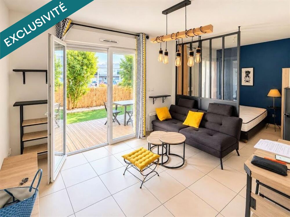T1 bis en rez-de-jardin avec parking et terrasse