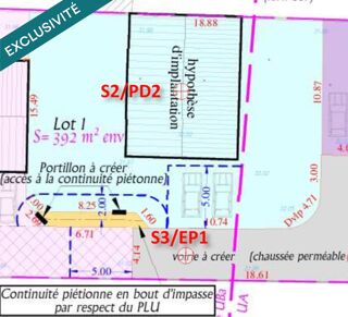  Terrain � vendre 392 m�