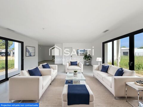   Villa neuve de plain pied, 4 chambres, sur 1700 m2 de terrain piscinable Maison - 5 pice(s) - 126 m