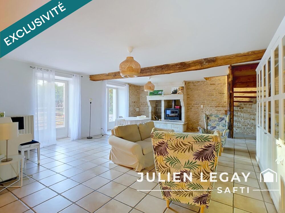 ANCIENNE FERME RÉNOVÉE  196 m²  6 CHAMBRES + 1 BUREAU  GRAND JARDIN