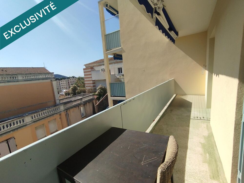 Vente Appartement T4 lumineux de 63m2 avec balcons et cave. Hyères