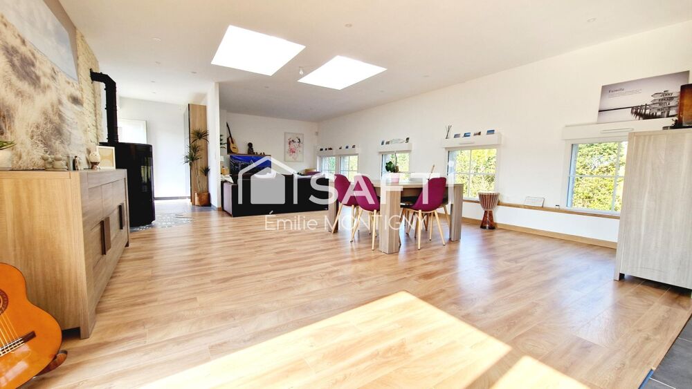 Vente Maison Propri�t� en pierre -Maison + appartement -233m2 - 4 � 7 chambres � 1 minute de Merville Franceville Plage Gonneville-en-auge