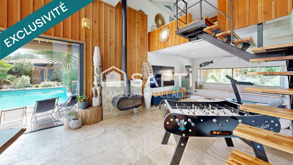 Vente Maison Villa d'exception 185 m², cuisine d'été, piscine Sanguinet