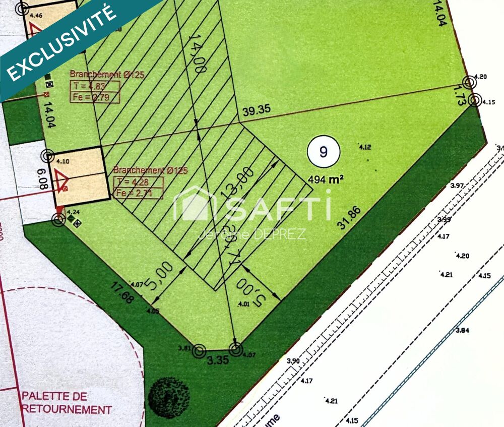 Vente Terrain Terrain constructible et viabilisé en lotissement Saint-michel-en-l'herm