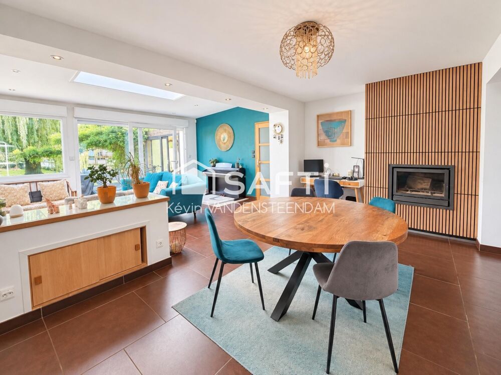 Vente Maison Maison familiale 3 chambres, possibilité 4 – Terrain 765 m² – Garage Wavrin