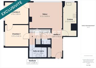  Appartement � vendre 3 pi�ces 78 m�