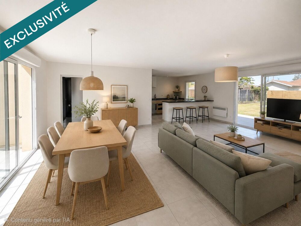 Vente Maison 115 m² au calme, terrain piscinable Cussac-fort-medoc