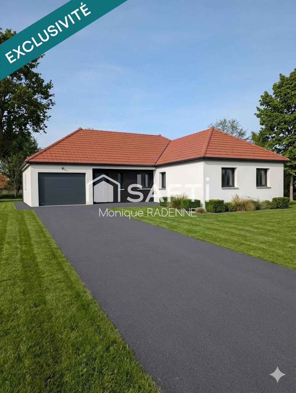 MAISON INDIVIDUELLE DE PLAIN PIED AVEC GARAGE