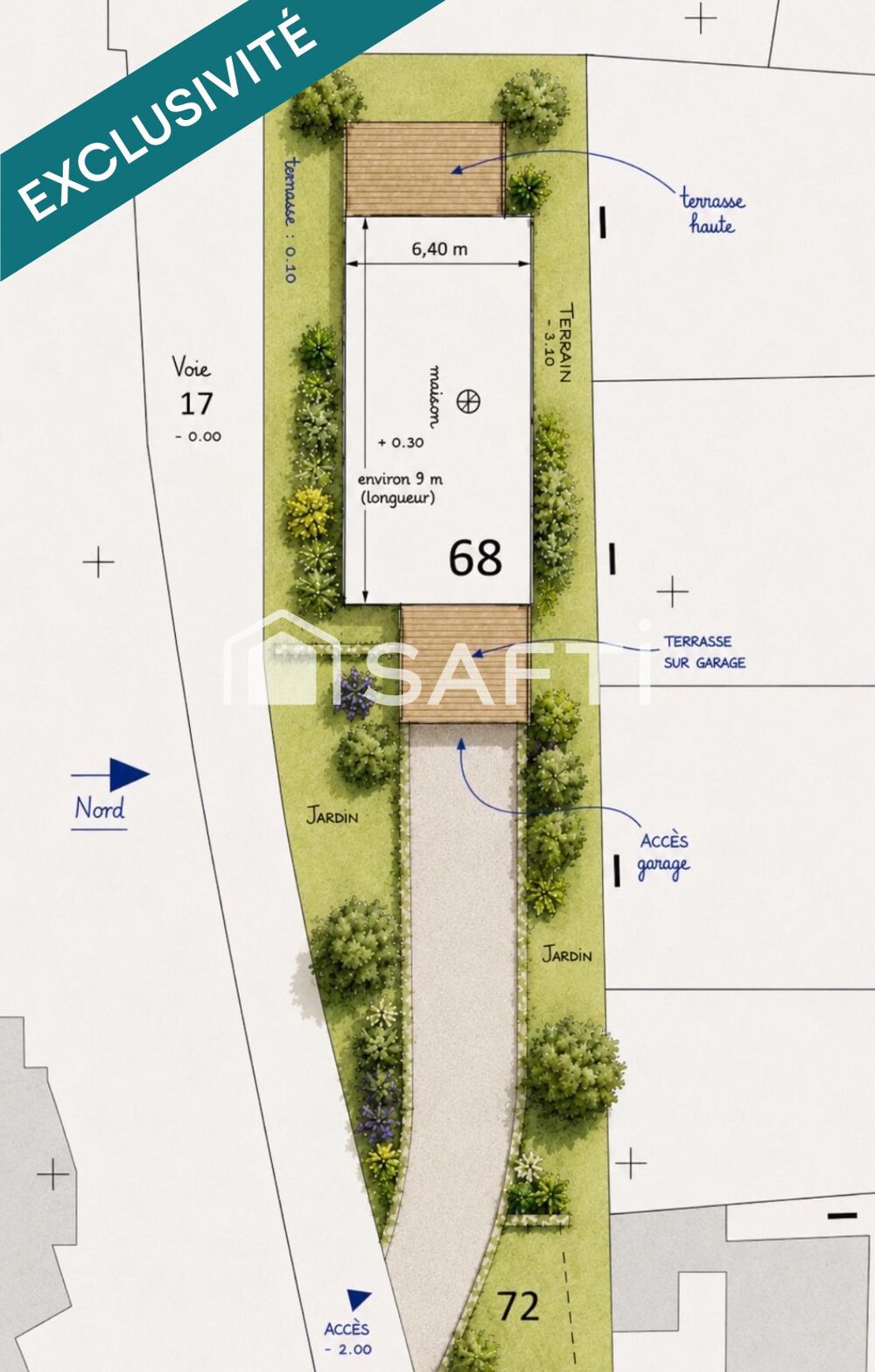 Vente Terrain À vendre – Terrain constructible de 613 m² à Quimper Quimper
