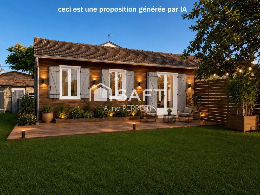 Maison avec grand jardin au calme