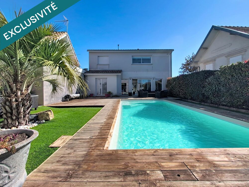 Maison contemporaine avec piscine, studio indépendant et garage