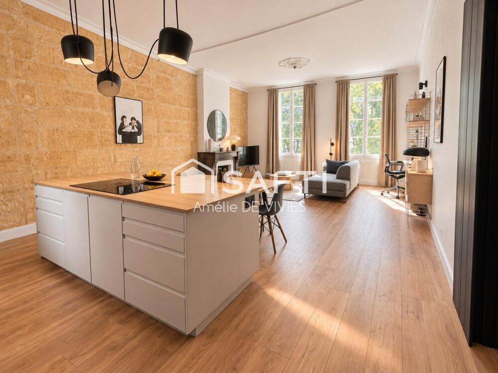 Vente Appartement Bordeaux centre – app 85 m², 3 chambres, charme et prestations haut de gamme Bordeaux