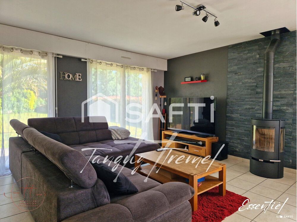 Vente Maison LANVAUDAN – Maison familiale sans travaux avec vie de plain-pied et sous-sol complet Lanvaudan
