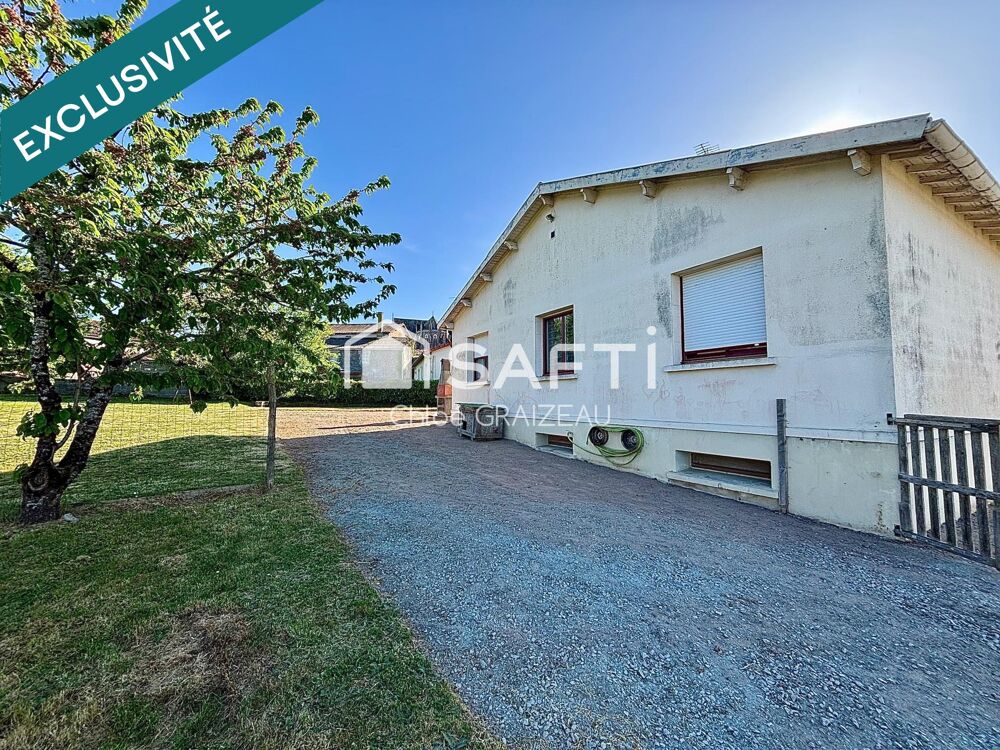Maison sur demi-sous-sol, 84 m² habitables, terrain constructible
