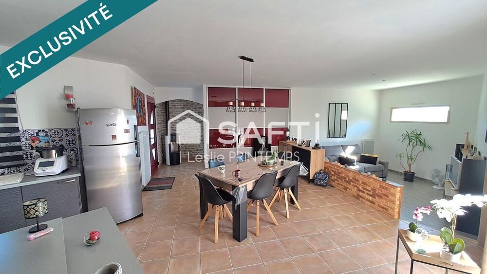 Pavillon plain pied, 4 chambres, garage