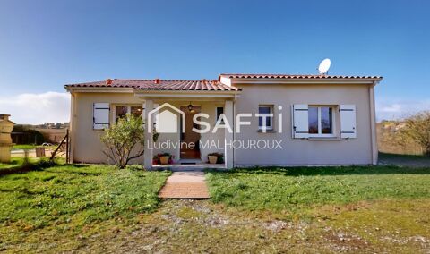   Maison de plein pied, avec piscine, 3 chambres, grand terrain & vue d�gag�e � Au calme, proche commodit�s Maison - 4 pi�ce(s) - 78 m�