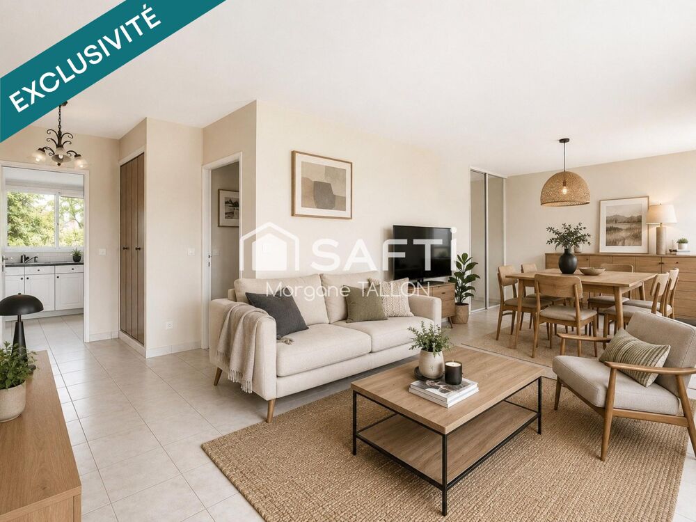 Appartement 4 pièces traversant avec box