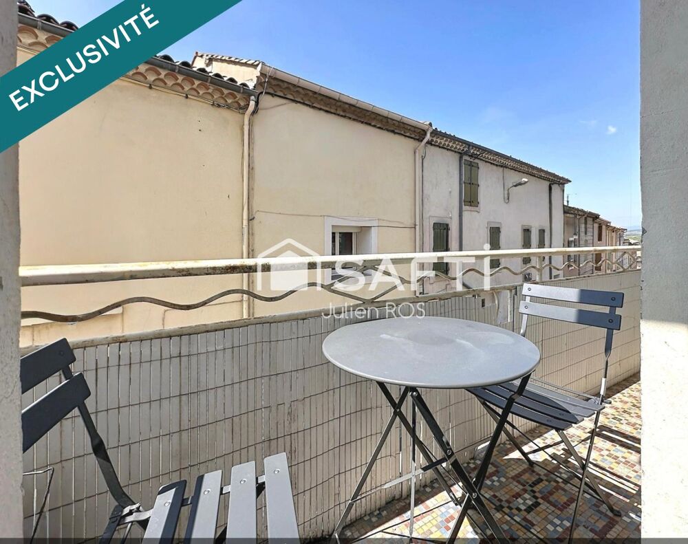 Vente Maison MAUREILHAN – Maison de village entièrement rénovée avec garage, balcons et excellent DPE B Maureilhan