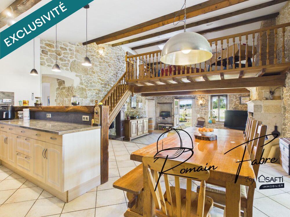 Vente Maison Maison de pierre avec panneaux photovoltaïques, 3 chambres alliant authenticité et modernité Verac