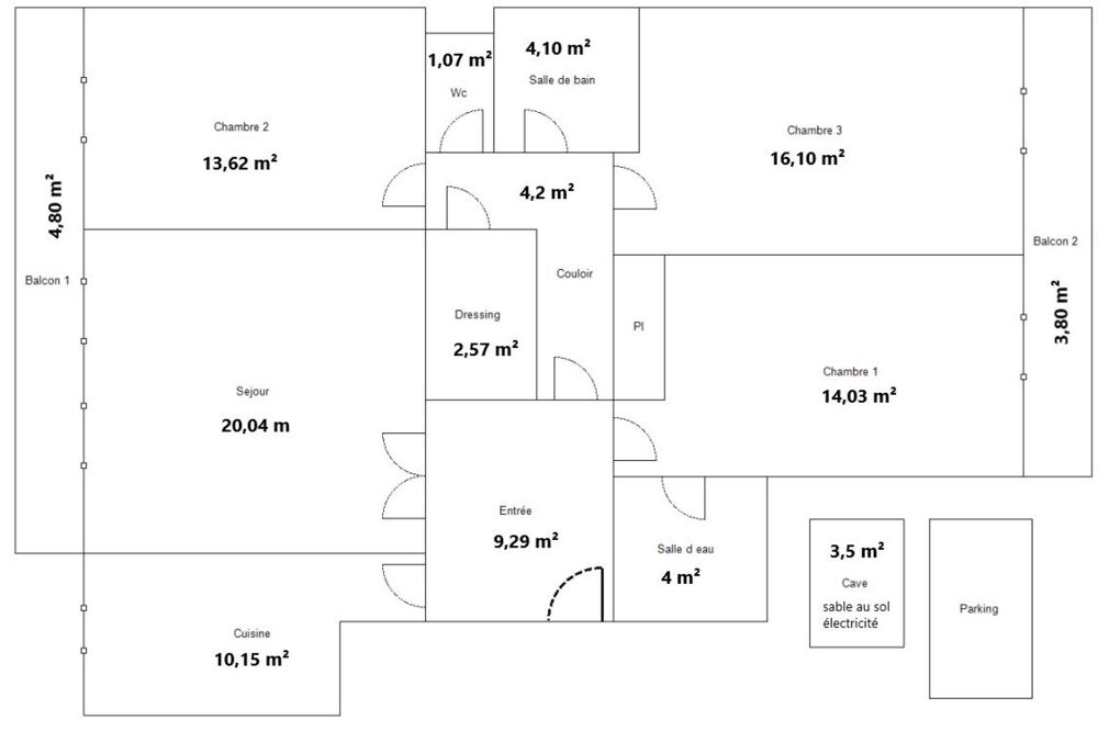 à vendre  Appartement Versailles (78000)