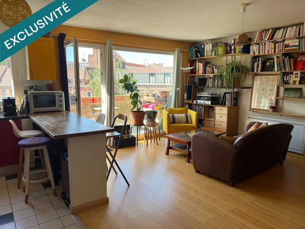 Vente Appartement Bel appartement T3 de 64m² aux pieds du métro Gambetta !! Lille