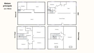  Maison à vendre 8 pièces 190 m²