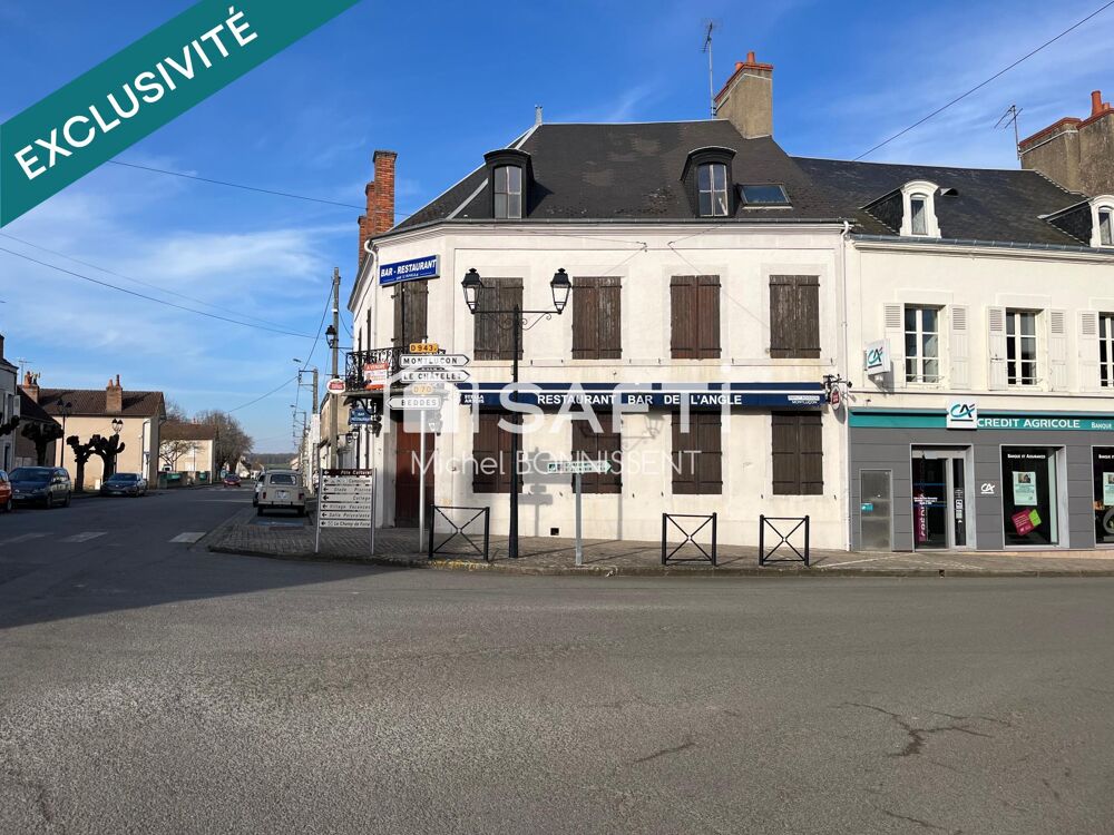 Vente Immeuble Mur  commerciaux et appartement au centre ville de Chateaumeillant Chateaumeillant