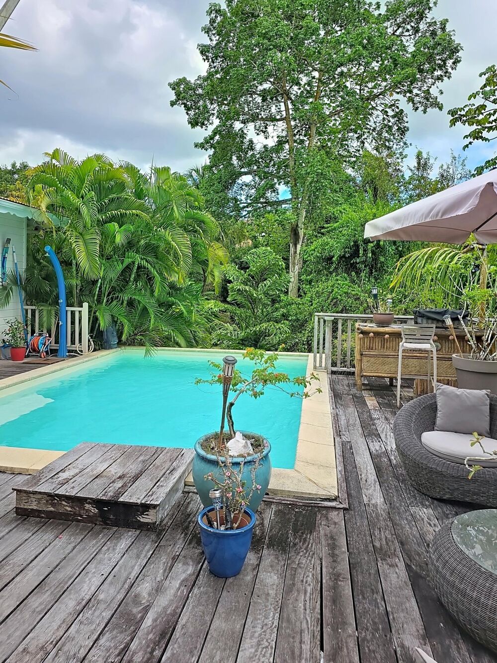 Villa atypique avec studio, piscine et jardin tropical  Pointe du Boutk