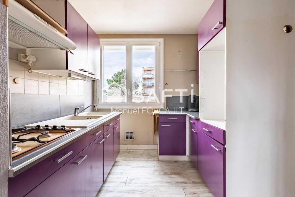 DIJON Eiffel/Bel Air, appartement traversant type 3 de 54m2-Balcon, cave et grenier