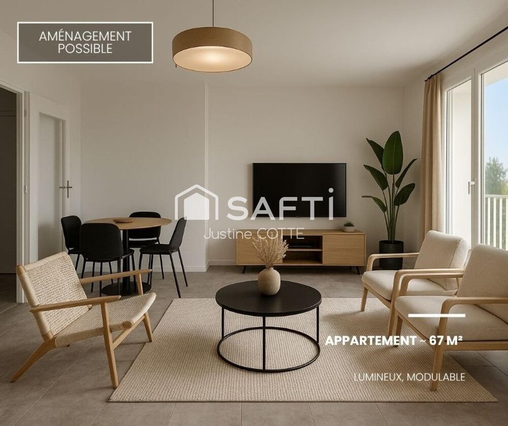 34 070 Montpellier  T3 lumineux, modulable