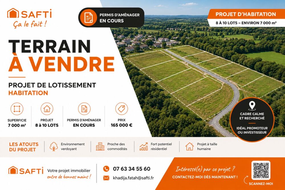 Vente Terrain Projet de lotissement – 8 à 10 lots Casseneuil