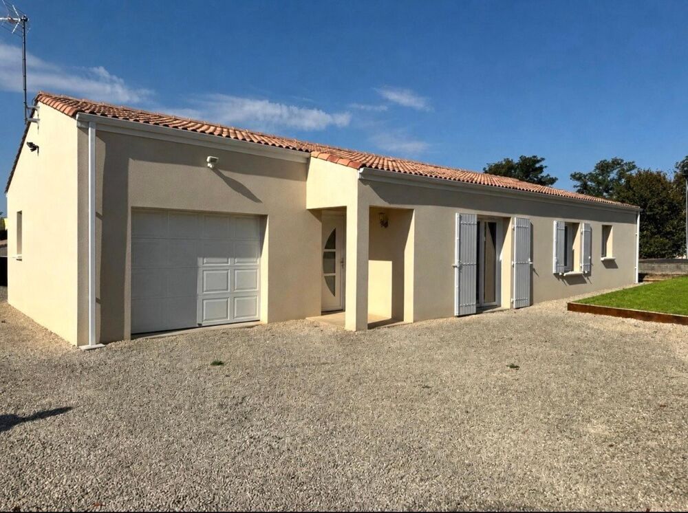 Vente Maison Plain-pied récent, 3 chambres, garage, jardin Exireuil