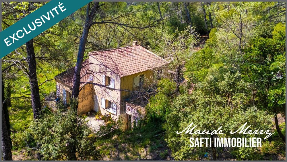 Vente Maison Superbe potentiel - en pleine campagne et calme absolu - zone naturelle sur près de 2 ha - maison d'environ 130 m2 + garage indé La roquebrussanne