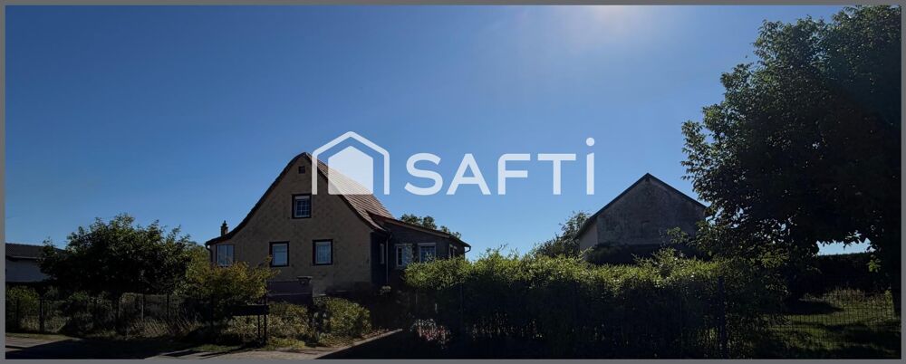 Maison lumineuse 116 m2, 3 chambres, sous-sol complet, garage, annexe en dur, env. 8 ares encore constructibles.